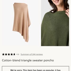 j crew tan poncho